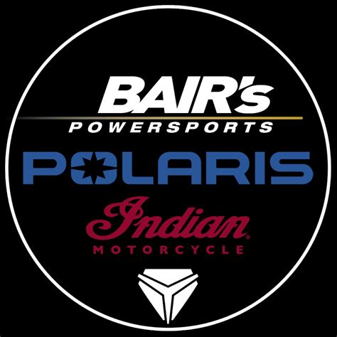 Bair's powersports - Looking forward to future visits. Bair’s Powersports is Ohio’s Premier Polaris®, Indian® Motorcycle, and Slingshot® dealer located in North Canton for 75 Years! Featuring new and used ATVs, UTVs, and motorcycles. We offer service, parts, accessories, and apparel near the areas of Akron, Canton, North Canton, Hartville, and Uniontown. 